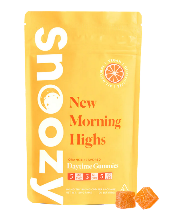 Photograph of product: Snoozy - New Morning Highs - Orange - 20pk Gummies