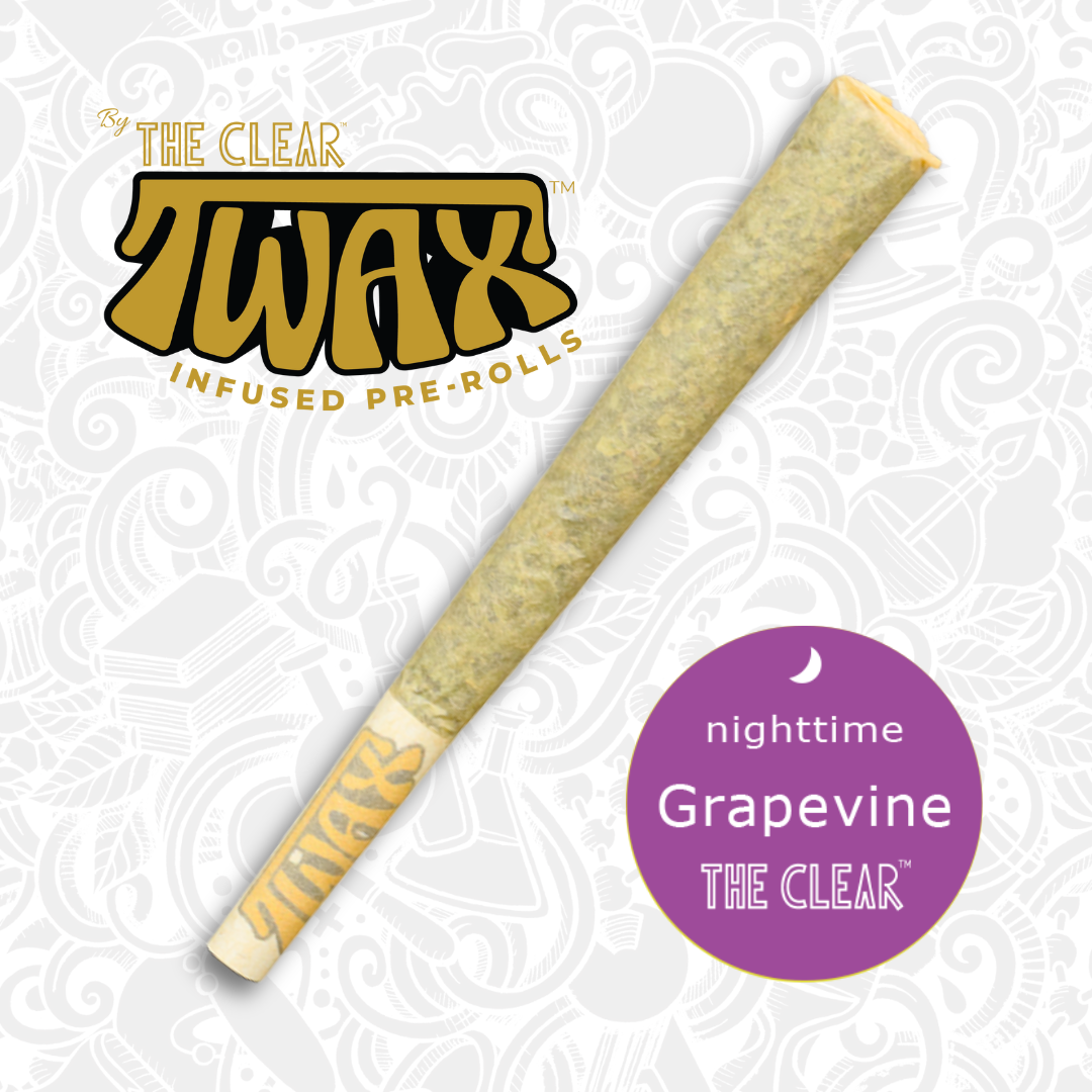 Photograph of product: TWAX 1G GRAPEVINE INFUSED PRE-ROLL