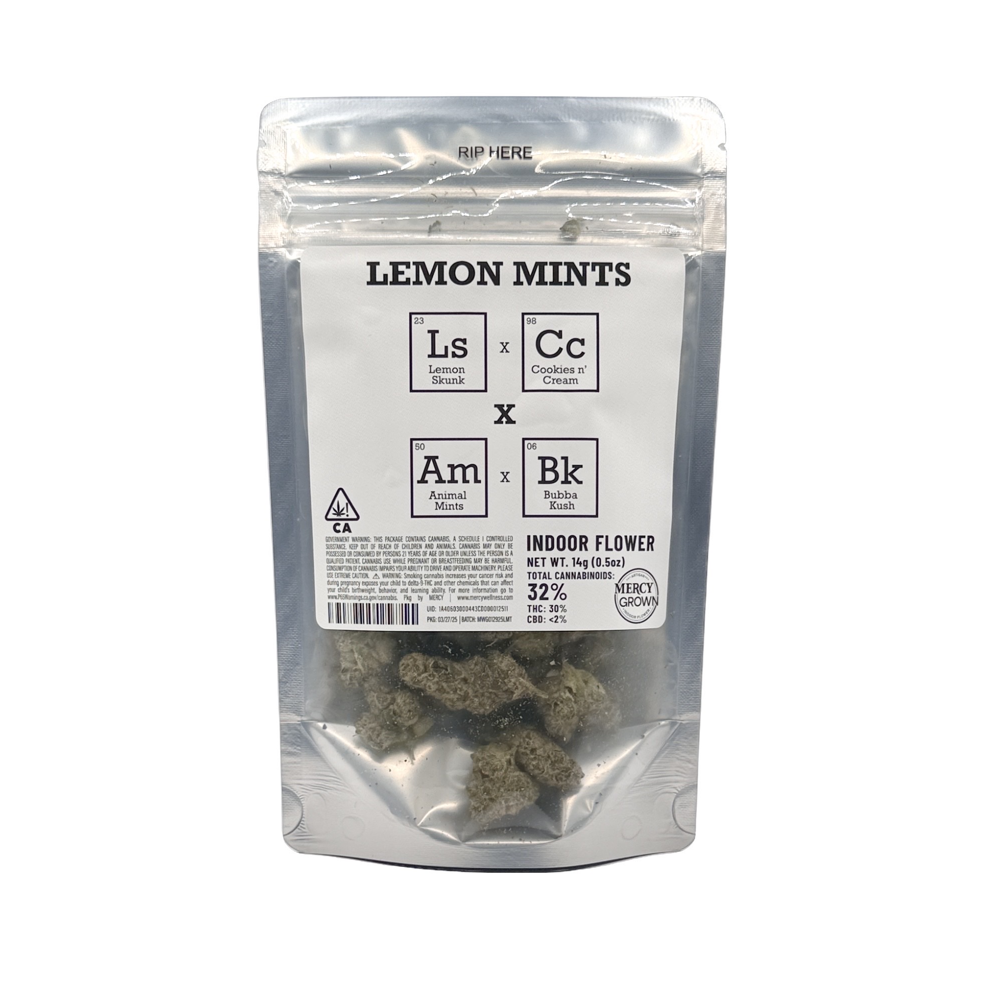 Photograph of product: LEMON MINTS HALF OUNCE