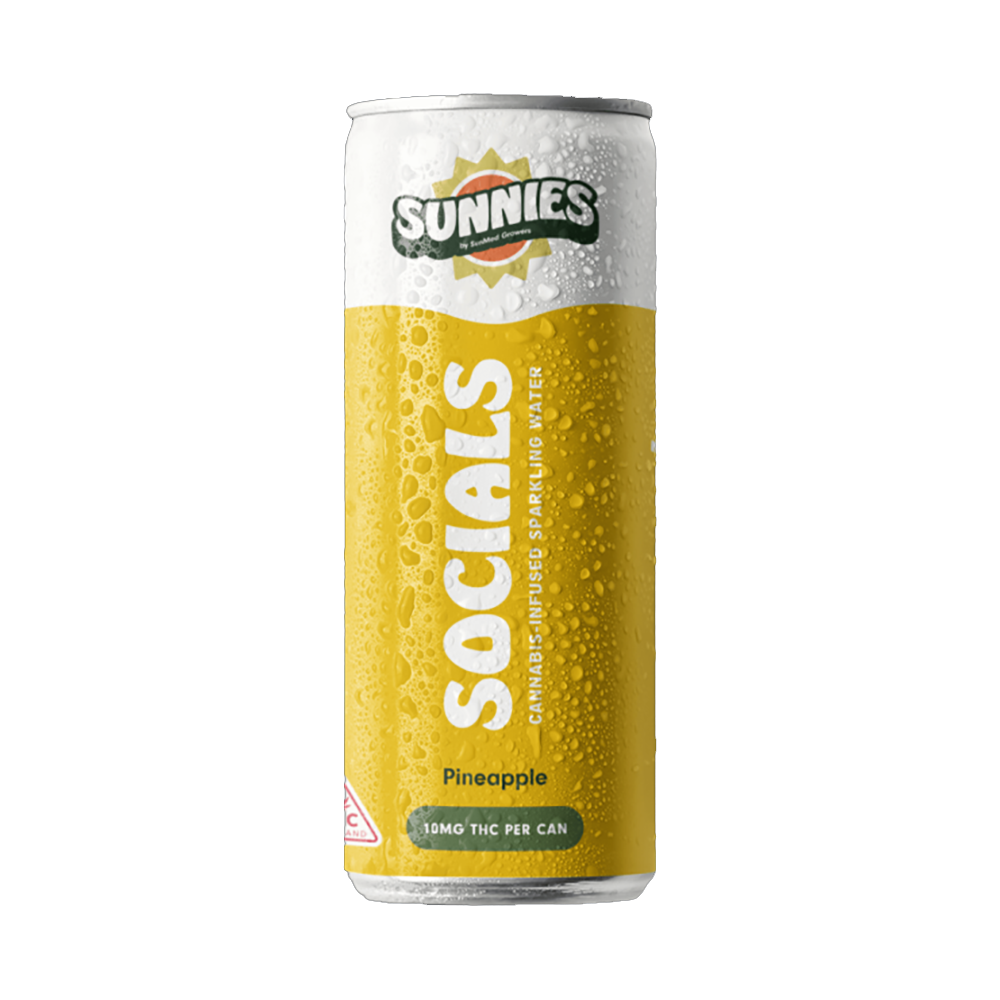 Photograph of product: 10mg Pineapple Infused Sparkling Water 12oz