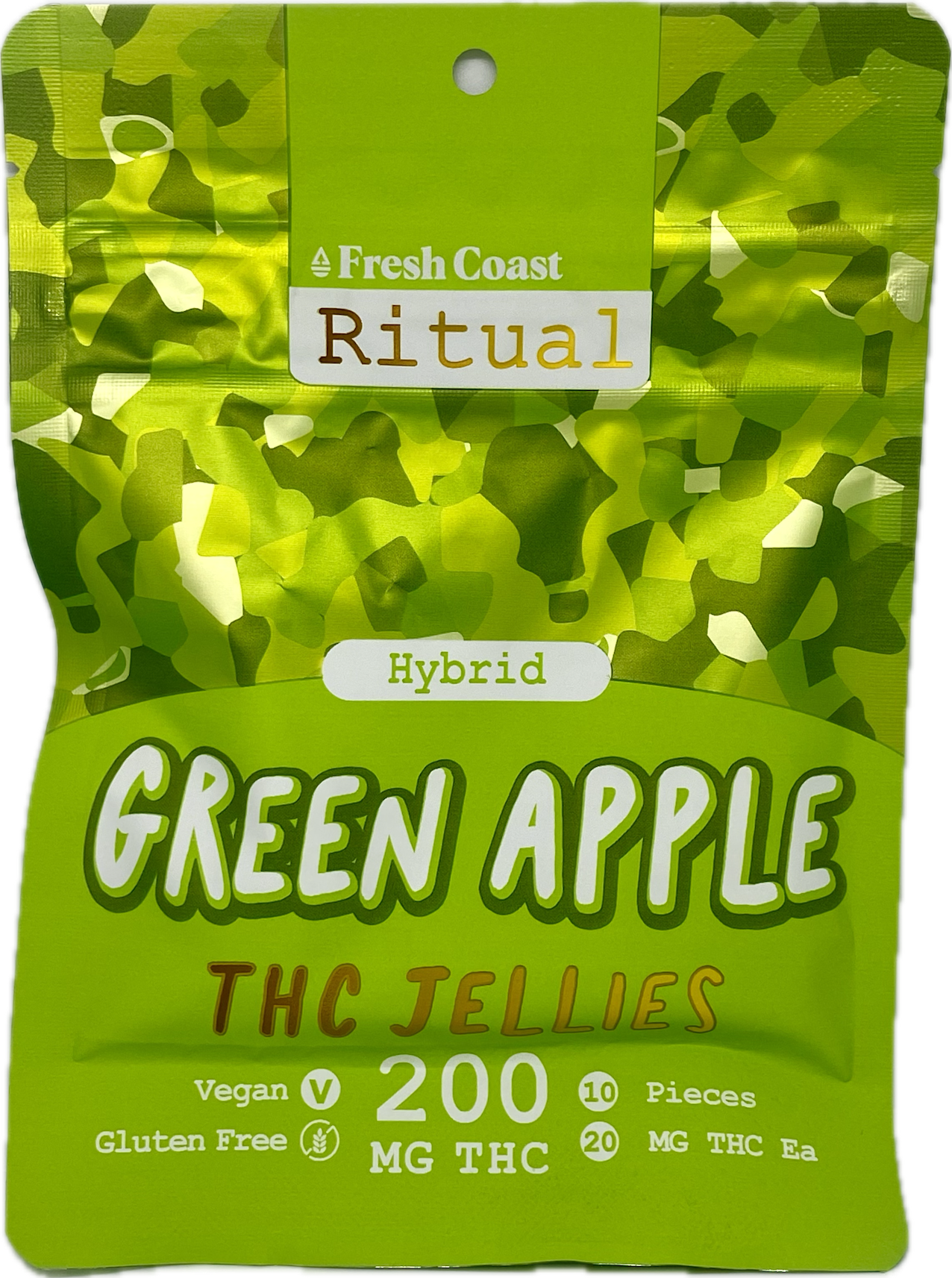 Photograph of product: Fresh Coast - Green Apple Jellies - 200mg