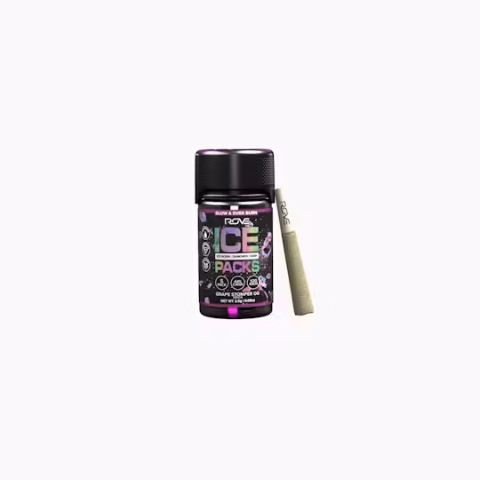 Photograph of product: Rove | Rosin, Diamond, au chocolat Infused 5pk | Grape Stomper OG