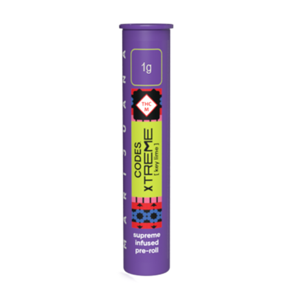 Photograph of product: Hollywood + Key Lime XTREME Infused PreRoll (1g)