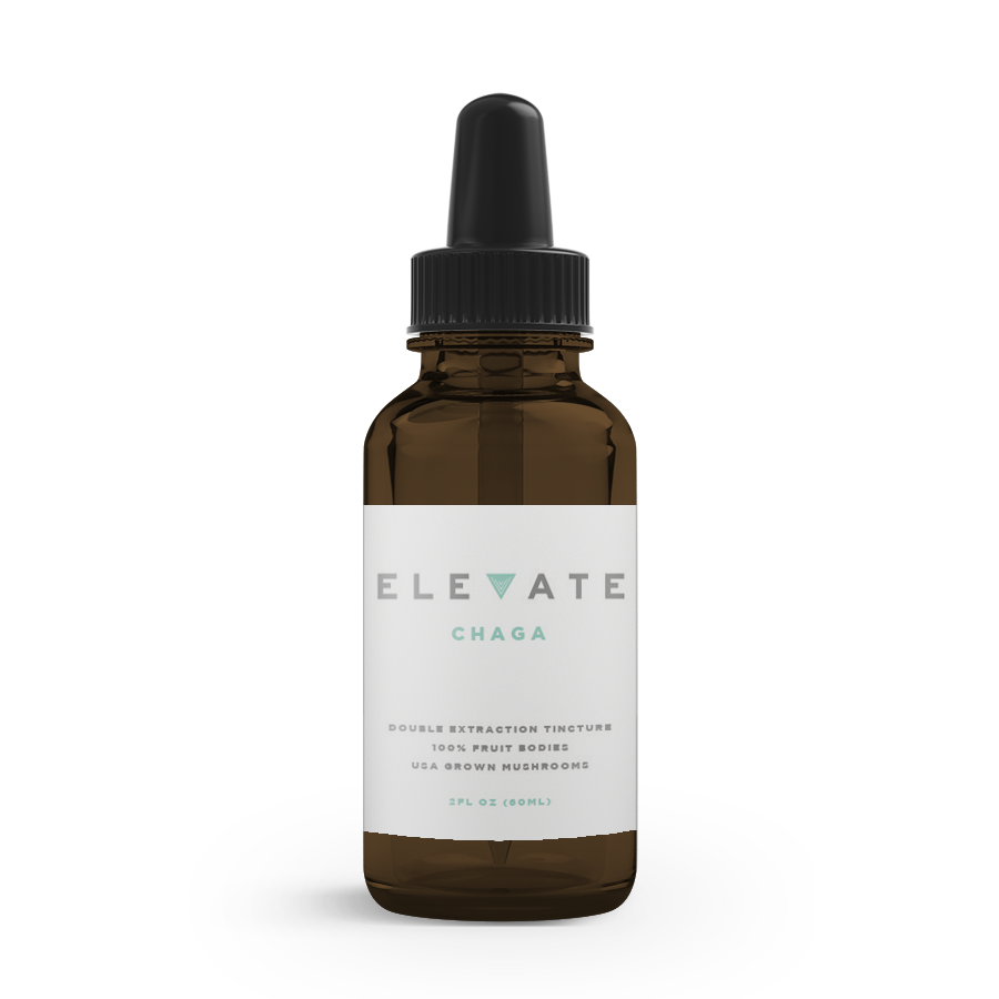 Photograph of product: Elevate Alcohol-Free Mushroom Tincture Chaga 2 OZ