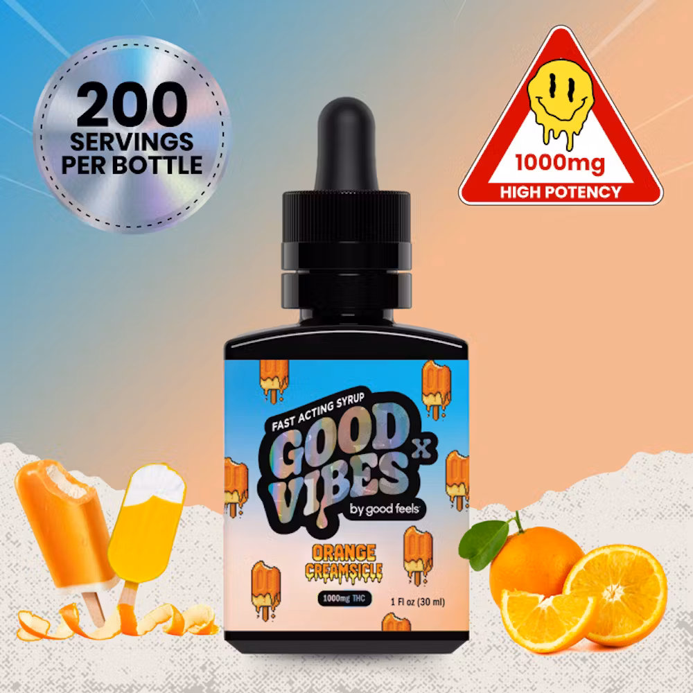 Photograph of product: Orange Creamsicle | Tincture Syrup | 1000mg