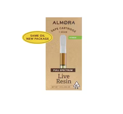 Photograph of product: Hawaiian Burger (H) Live Resin CARTRIDGE 1g - Almora Farm