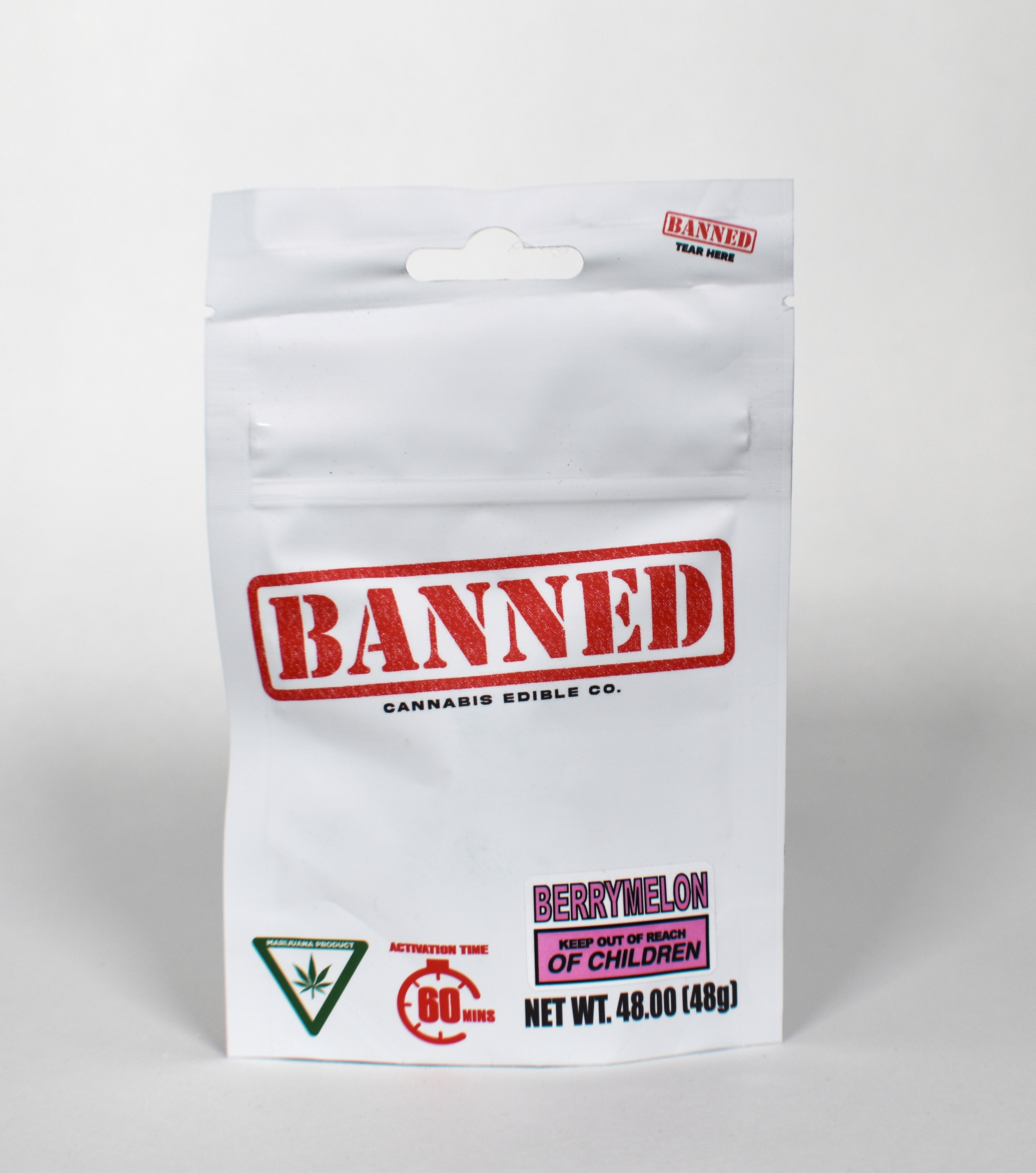 Photograph of product: Banned - Blueberry Gummies 200mg 4pk