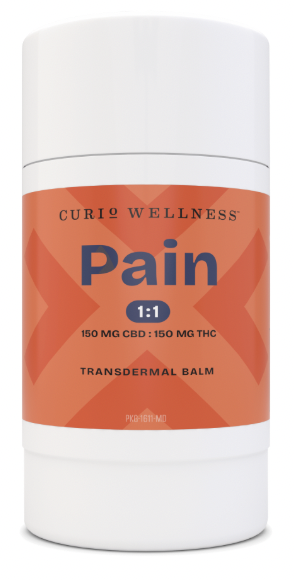 Photograph of product: Pain Transdermal Balm 1:1 [CBD 150mg:TH-oui 150mg] || Curio Wellness