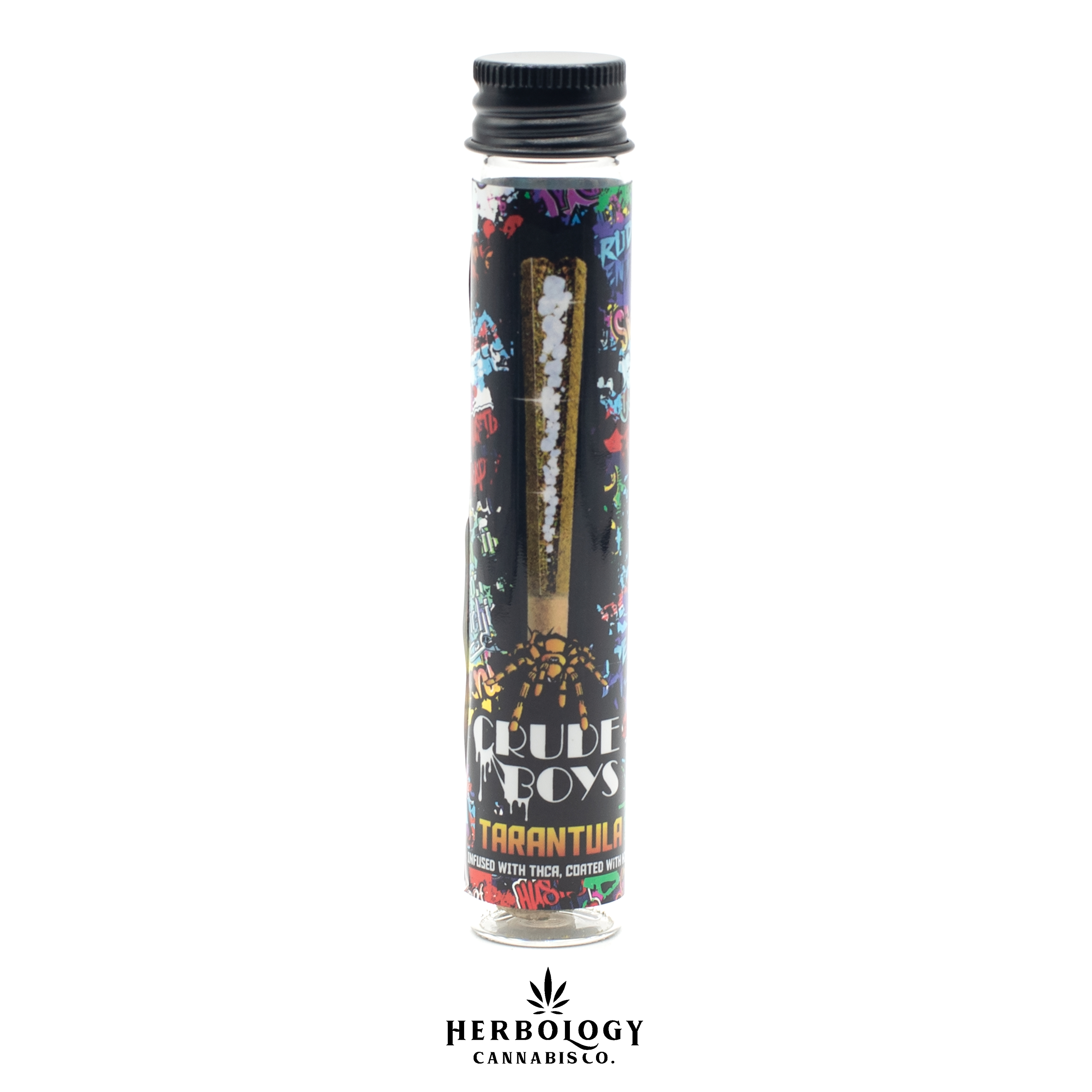 Photograph of product: Crude Boys | Infused Pre-Roll | Tarantula | White Lightning | 1.1g