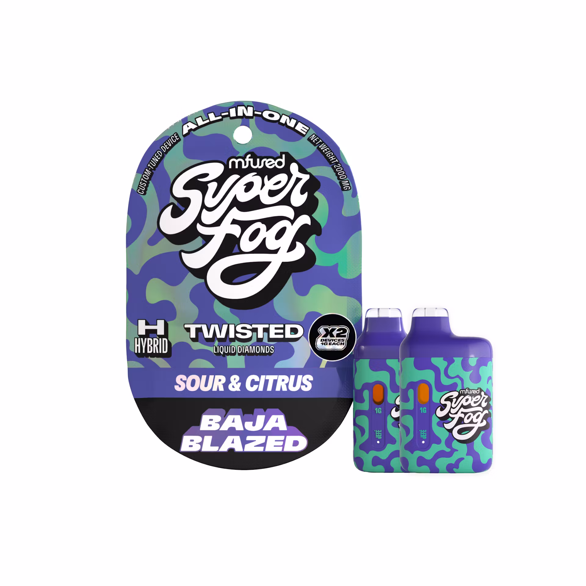 Photograph of product: Mfused I Baja Blazed | Twisted Jefe I Hybrid | AIO | 2pk