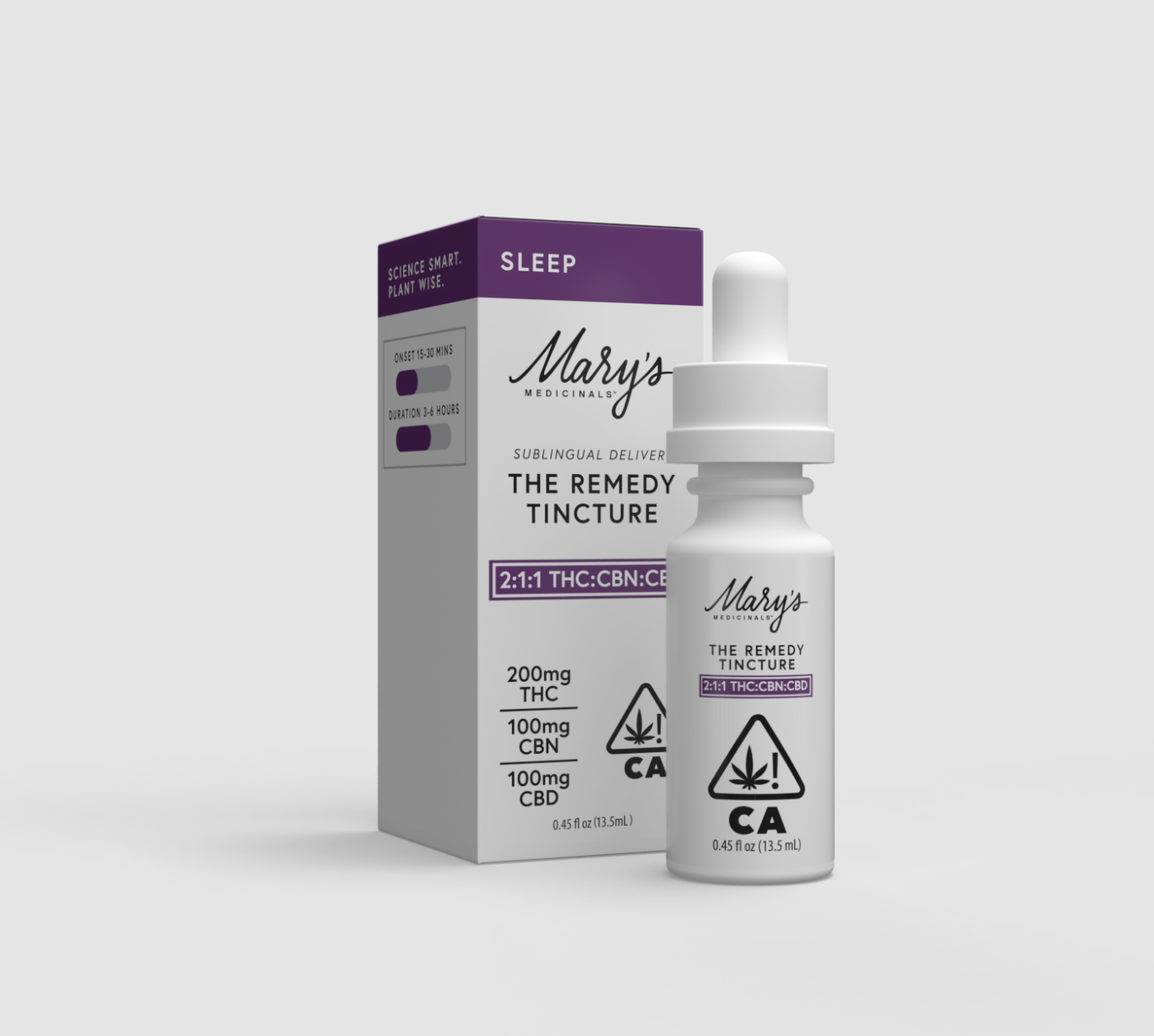 Photograph of product: The Remedy "Sleep" TINCTURE 2:1:1 TH-oui:CBN:CBD 400mg - Mary's Medicinals