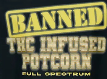 Photograph of product: BANNED | POTCORN | 200MG | BIRTHDAY CAKE