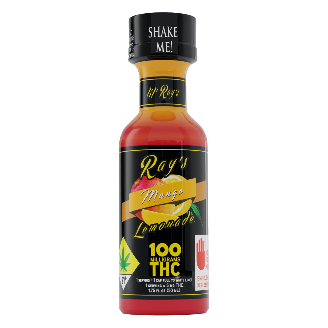 Photograph of product: Lil Ray's - 100mg Infused Lemonade - Mango