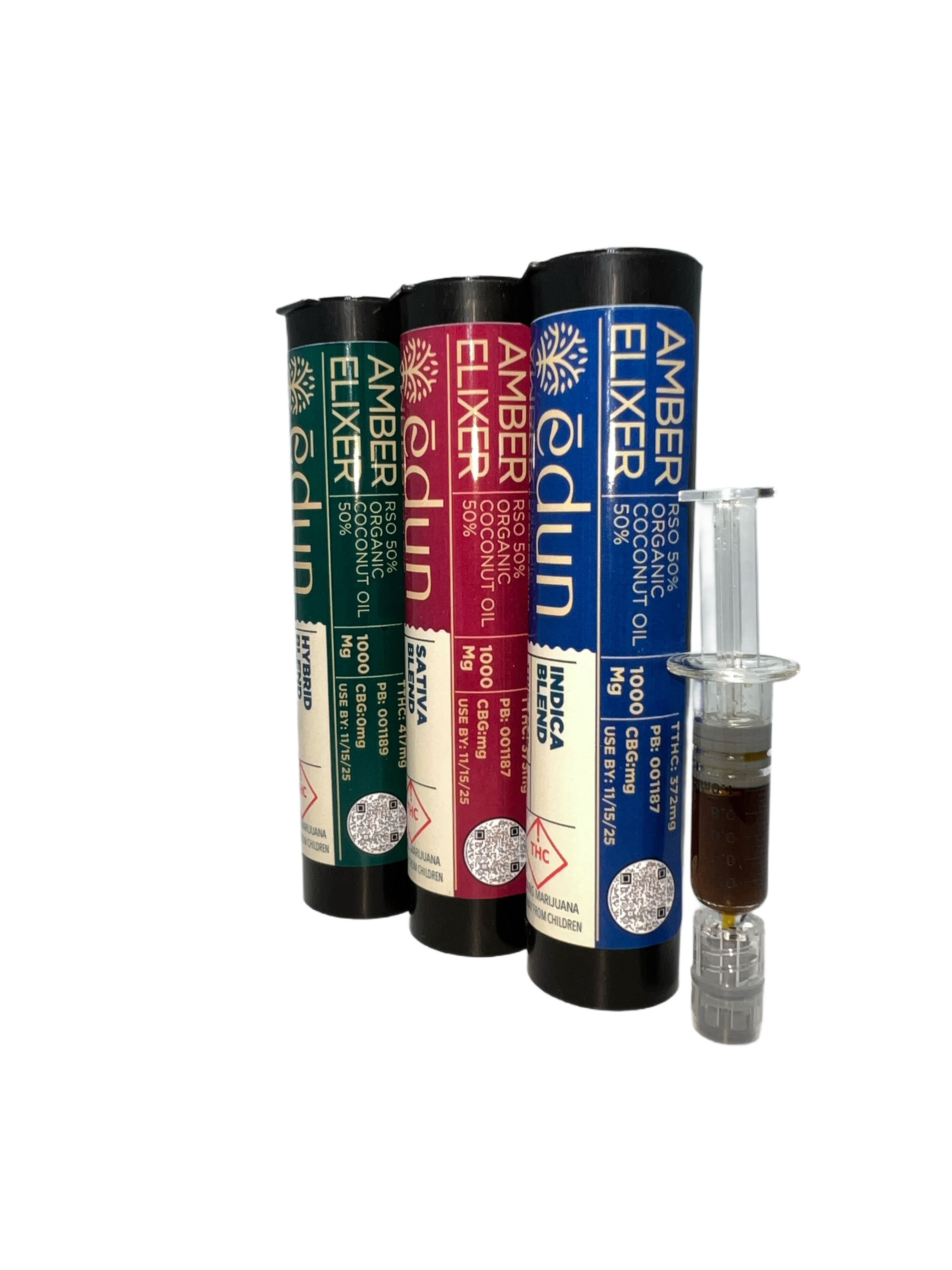 Photograph of product: Amber Elixir - - RSO 50/50 Organic Coconut Oil