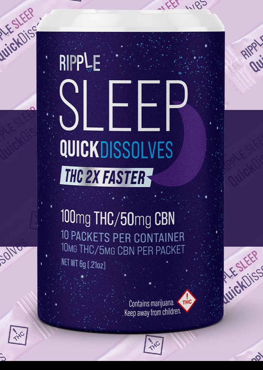 Photograph of product: Ripple Sleep Quick Dissolvables CBN/TH-oui