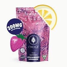 Photograph of product: AU Choice: Strawberry Lemonade 200MG Gummie