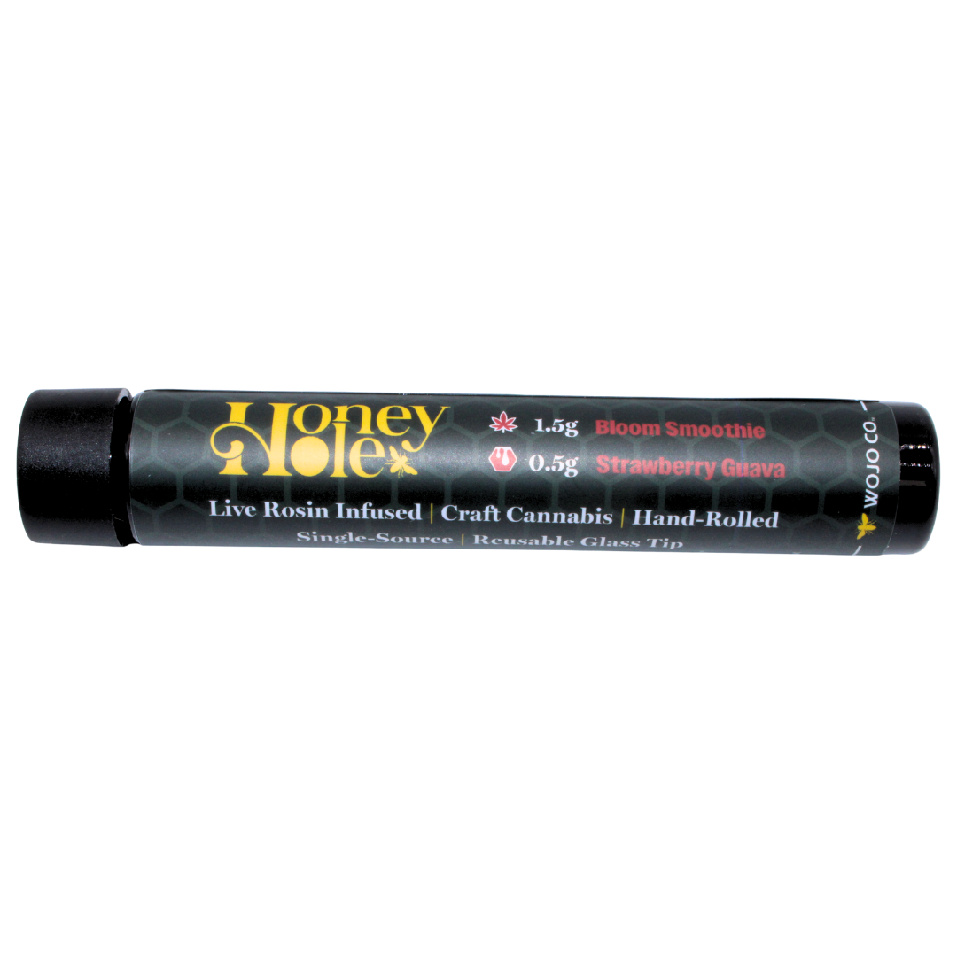 Photograph of product: WOJO CO - 2g Honey Hole - Bloom Smoothie x Strawberry Guava