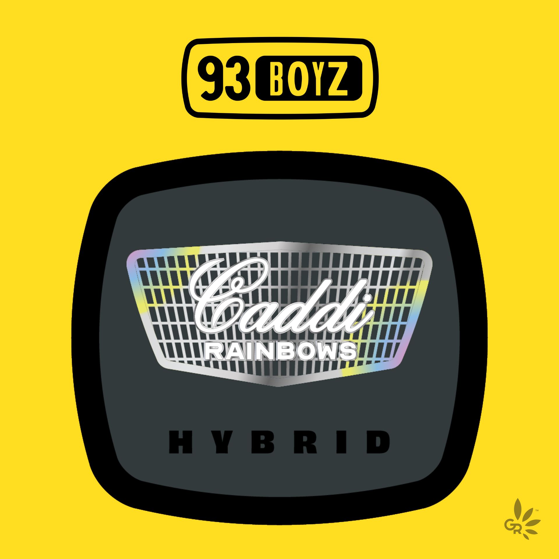 Photograph of product: 93 Boyz - Flower - Caddi Rainbows - 7g