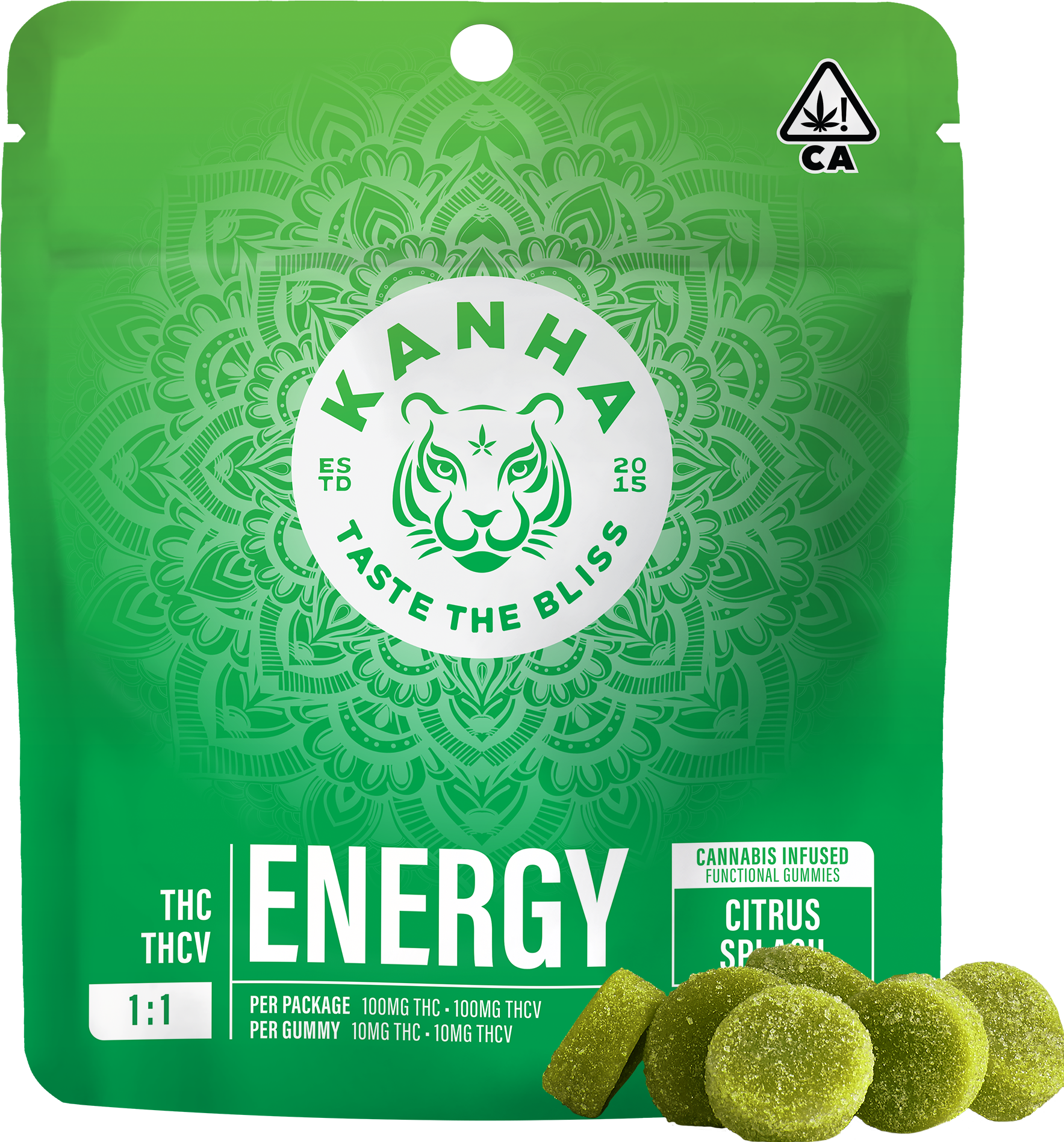 Photograph of product: ENERGY CITRUS SPLASH 100MG GUMMIES