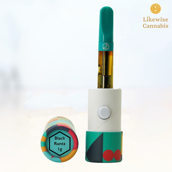 Photograph of Product: BLACK RUNTZ 1G CURED RESIN CARTRIDGE