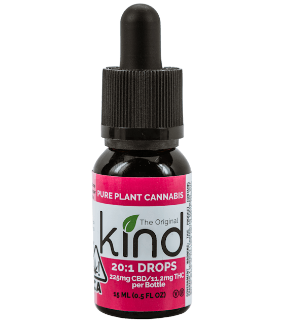 Photograph of product: KindDrops 20:1 Oil Tincture - 30ML