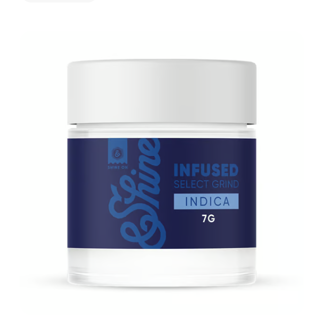 Photograph of product: &Shine | Blueberry OG Bulk Infused Shake 1/4oz - Oui'd