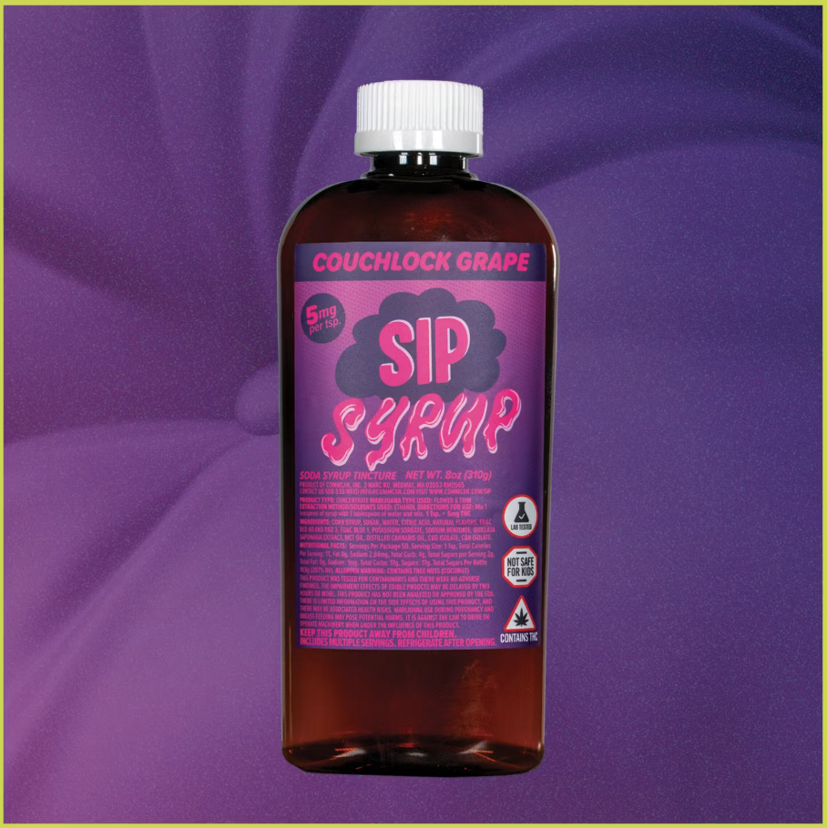 Photograph of product: Soda Syrup Couchlock Grape Tincture 250mg