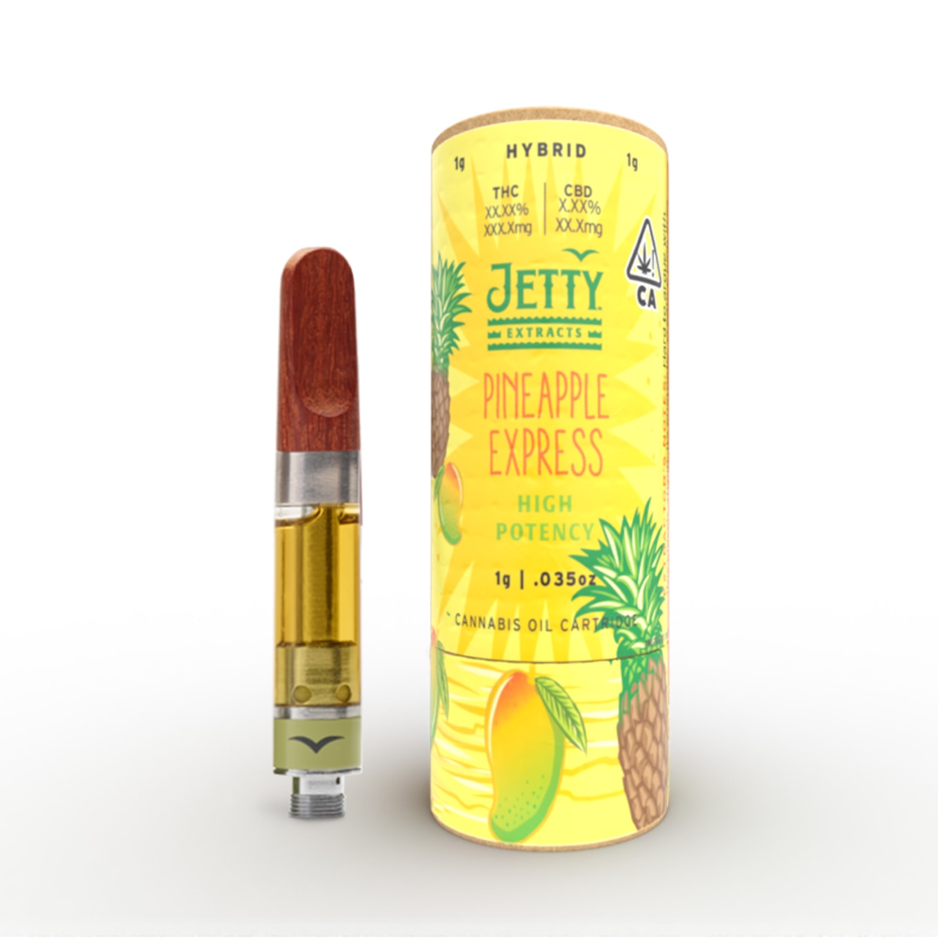 Photograph of product: 1g High TH-oui Cartridge - Pineapple Express