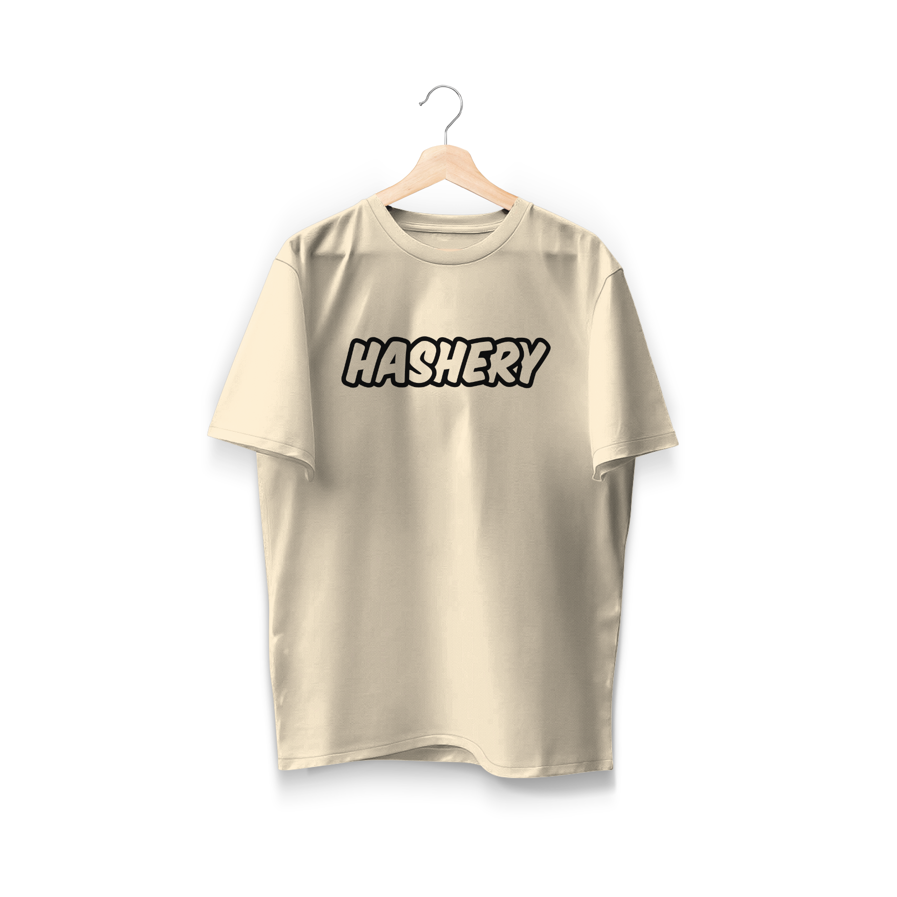 Photograph of Product: Hashery | T-Shirt | Logo | Ivory (XL)