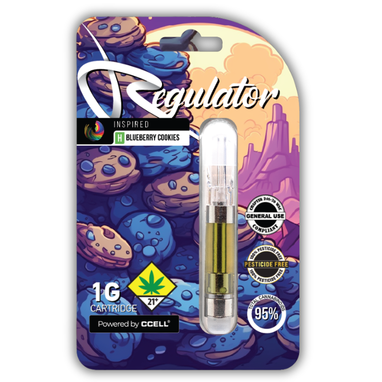 Photograph of product: Blueberry Cookies Distillate Cartridge (Regulator)