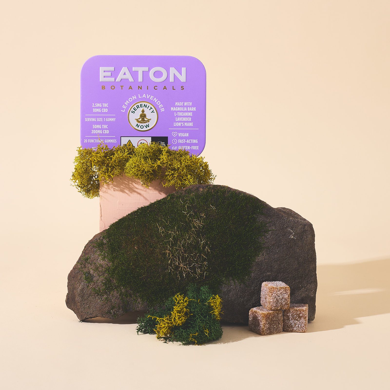Photograph of product: Lemon Lavender Serenity Now 1:4 | 50mg 20pk Gummies