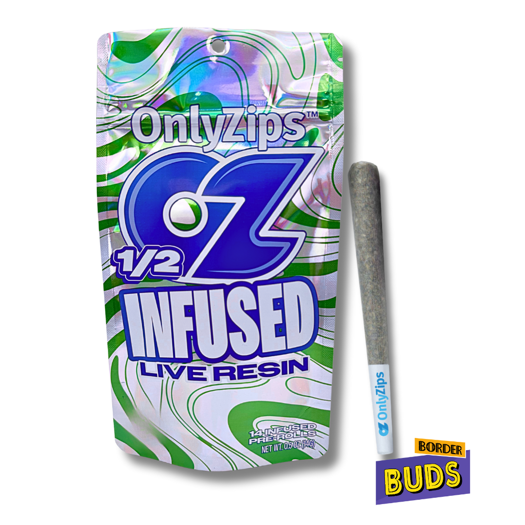 Photograph of product: Blackberry Kush | OnlyZips | 1g x 14 | Infused Pre-Roll Pack