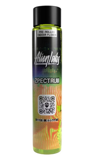 Photograph of product: Zpectrum [H] Non Infused Pre-Roll | Alien Labs