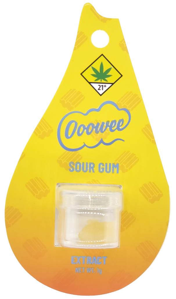 Photograph of product: Ooowee CON Sour Gum Hydrocarbon Extract 1g