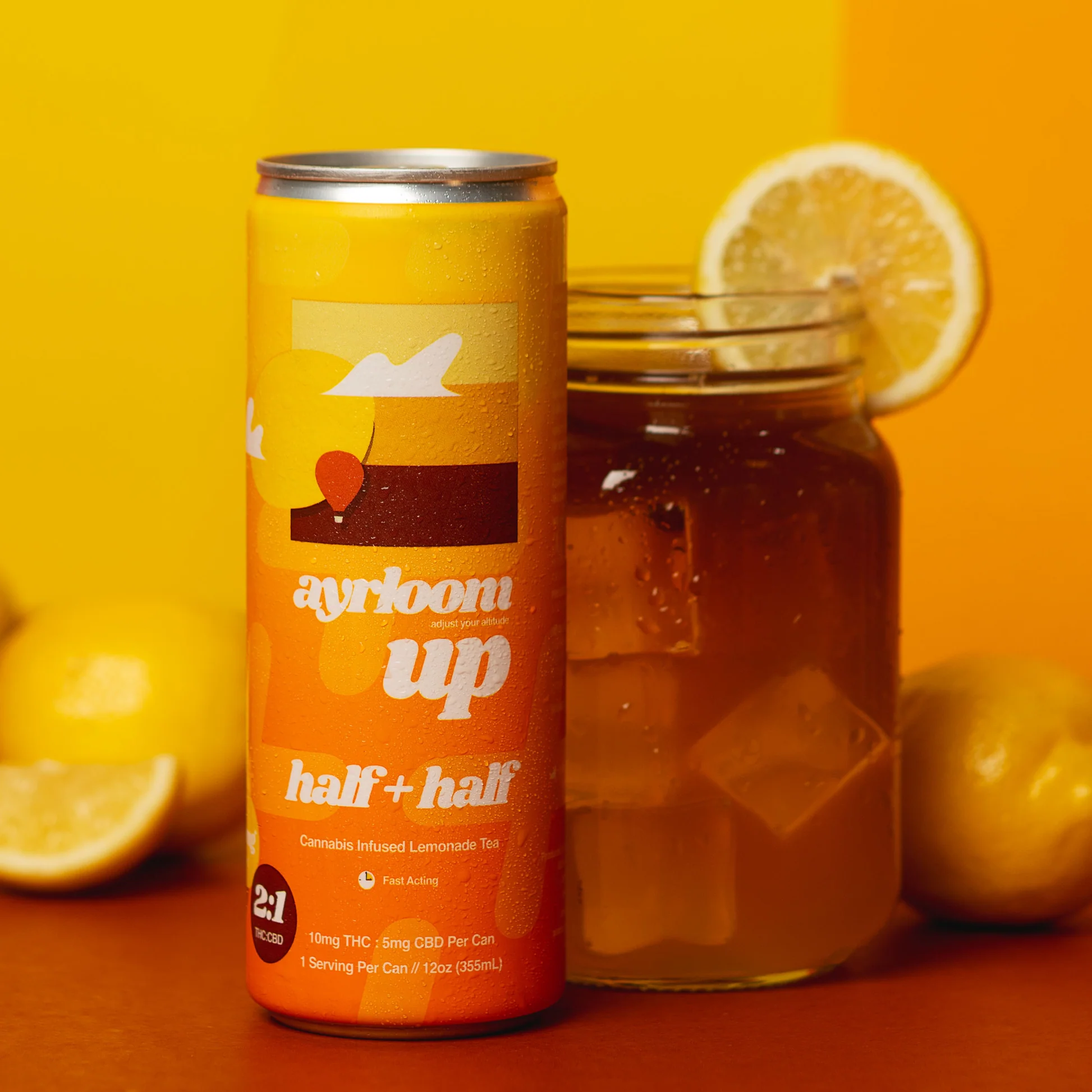 Photograph of product: Ayrloom / Beverage 12oz / Half&Half Lemonade Tea 10mg