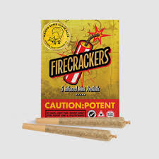 Photograph of Product: Firecrackers Mango Super Silver Haze 0.7g 5pk Infused Prerolls
