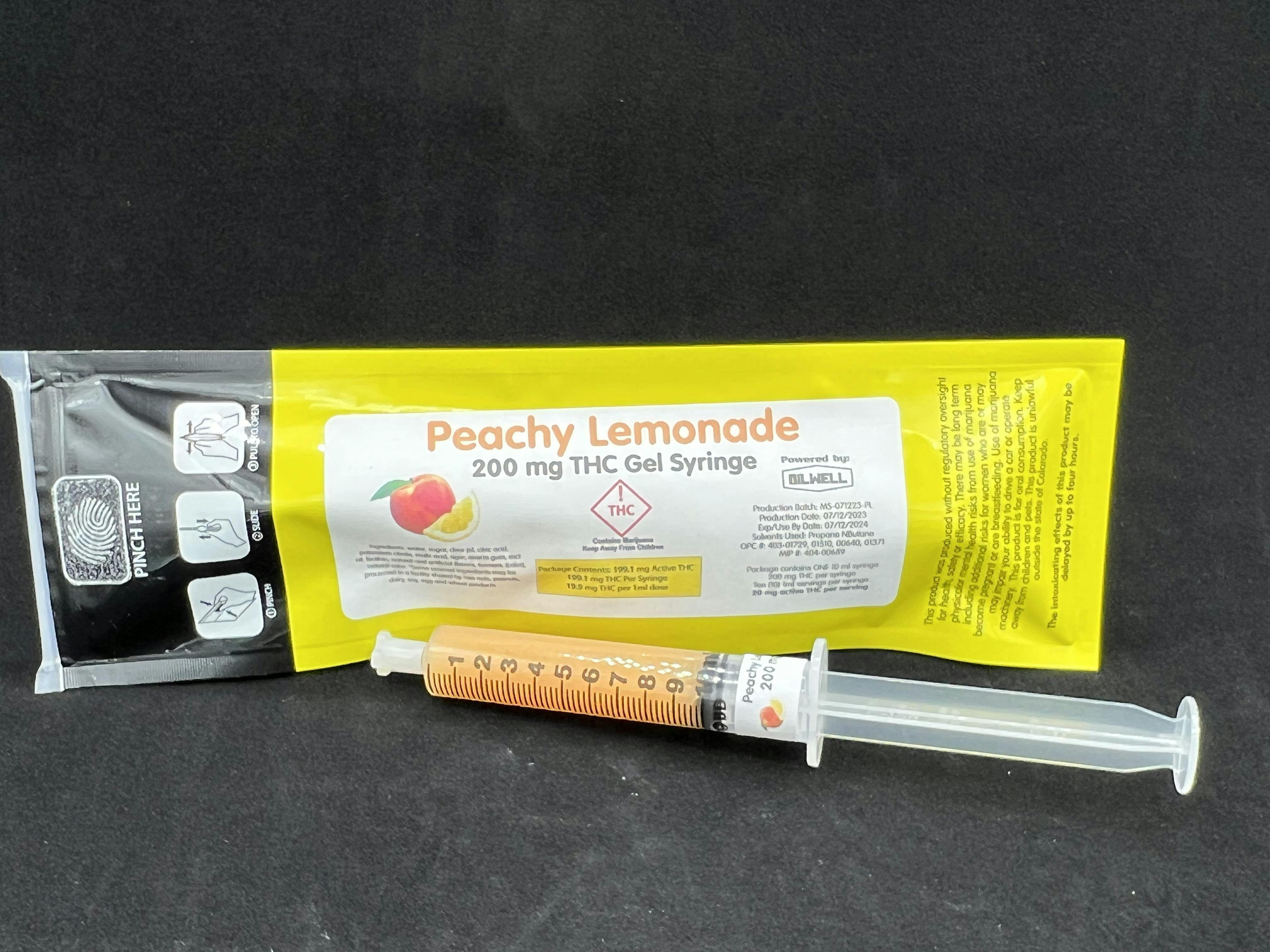 Photograph of product: Oilwell Peachy Lemonade 200mg Melloshot
