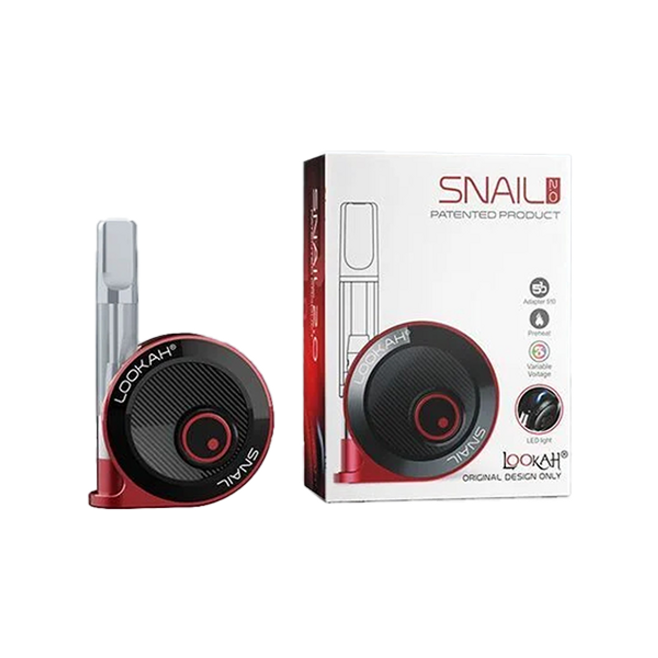 Photograph of product: Snail - RED Variable Voltage Cartridge Battery