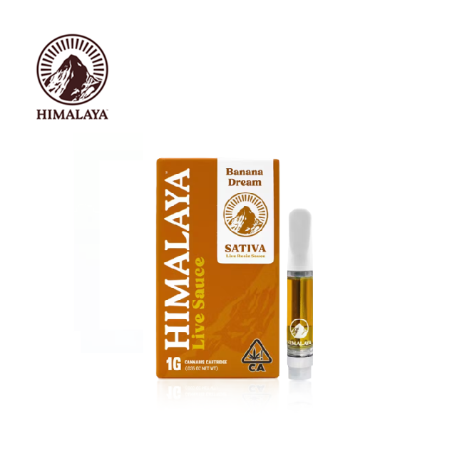 Photograph of product: BANANA DREAM 1G LIVE RESIN SAUCE CARTRIDGE