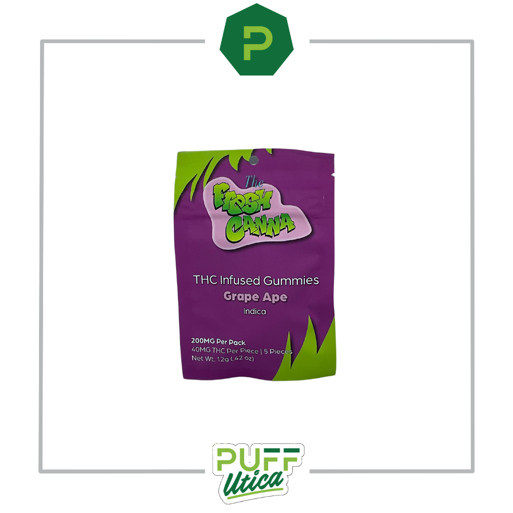 Photograph of product: Fresh Canna | 200mg Live Resin Gummies | Pineapple