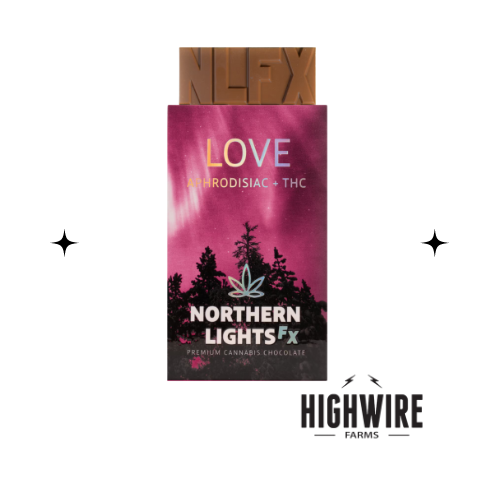Photograph of product: Northern Lights FX Chocolate Bar Love 4:1 200mg