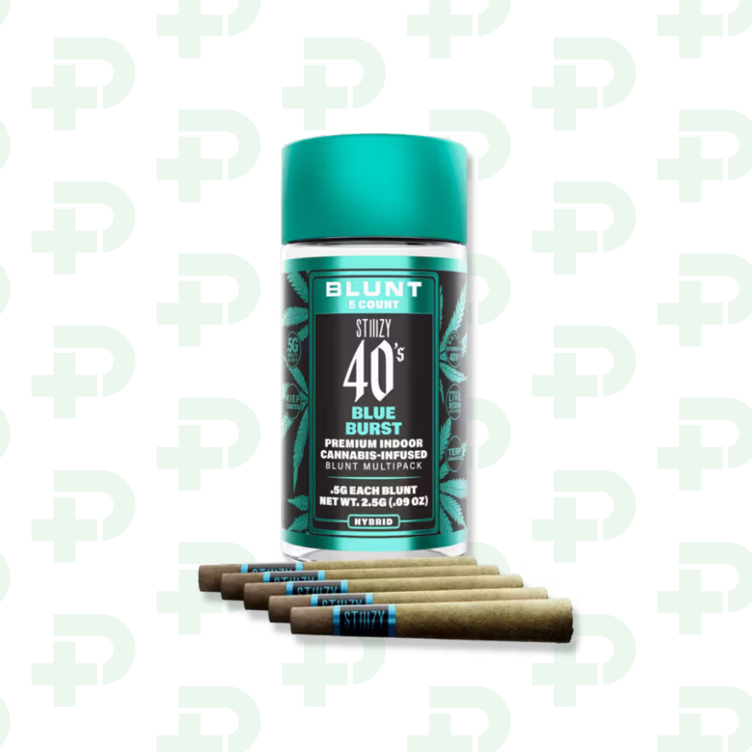 Photograph of product: Stiiizy 5 Pack Blunts - Hybrid - Blue Burst