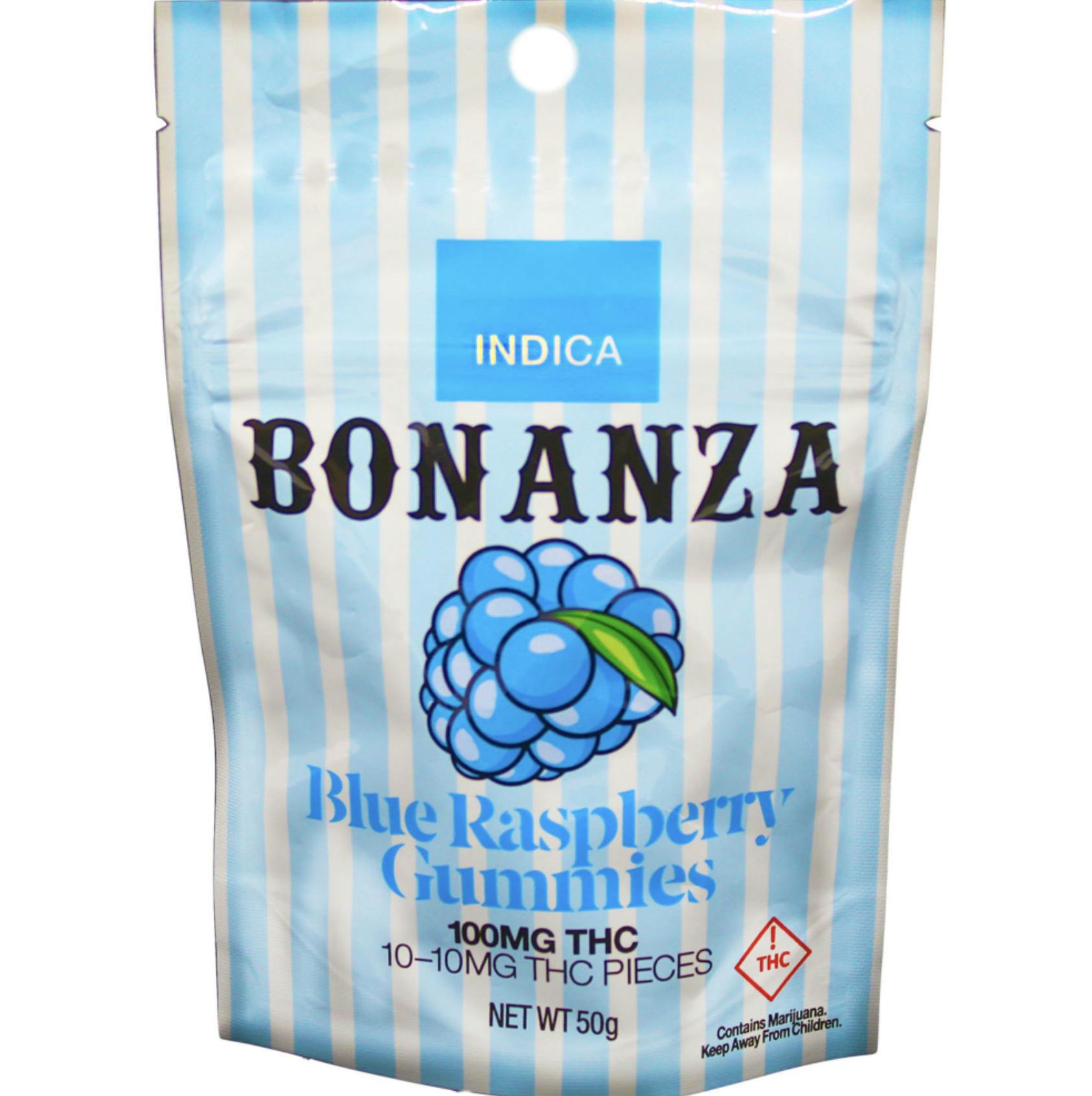 Photograph of product: BONANZA | Gummies | Blue Raspberry
