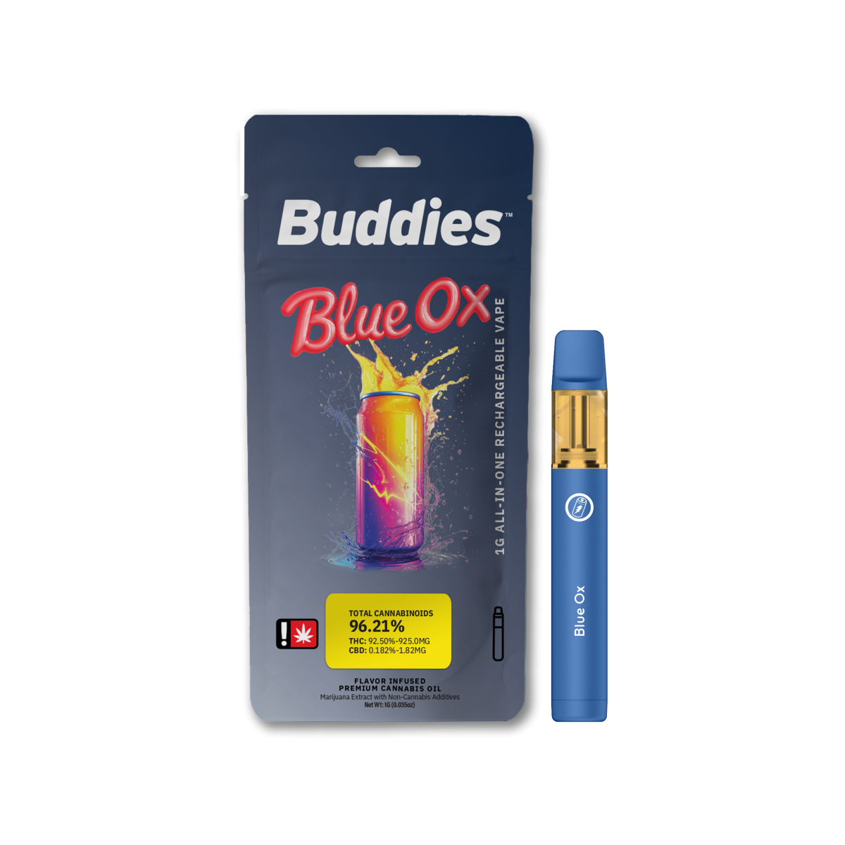 Photograph of product: Blue Ox Flavored Disposable