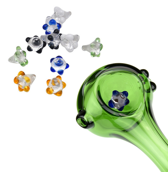 Photograph of product: 3PK GLASS DAISY BOWL SCREEN | SMALL | ASSORTED COLORS