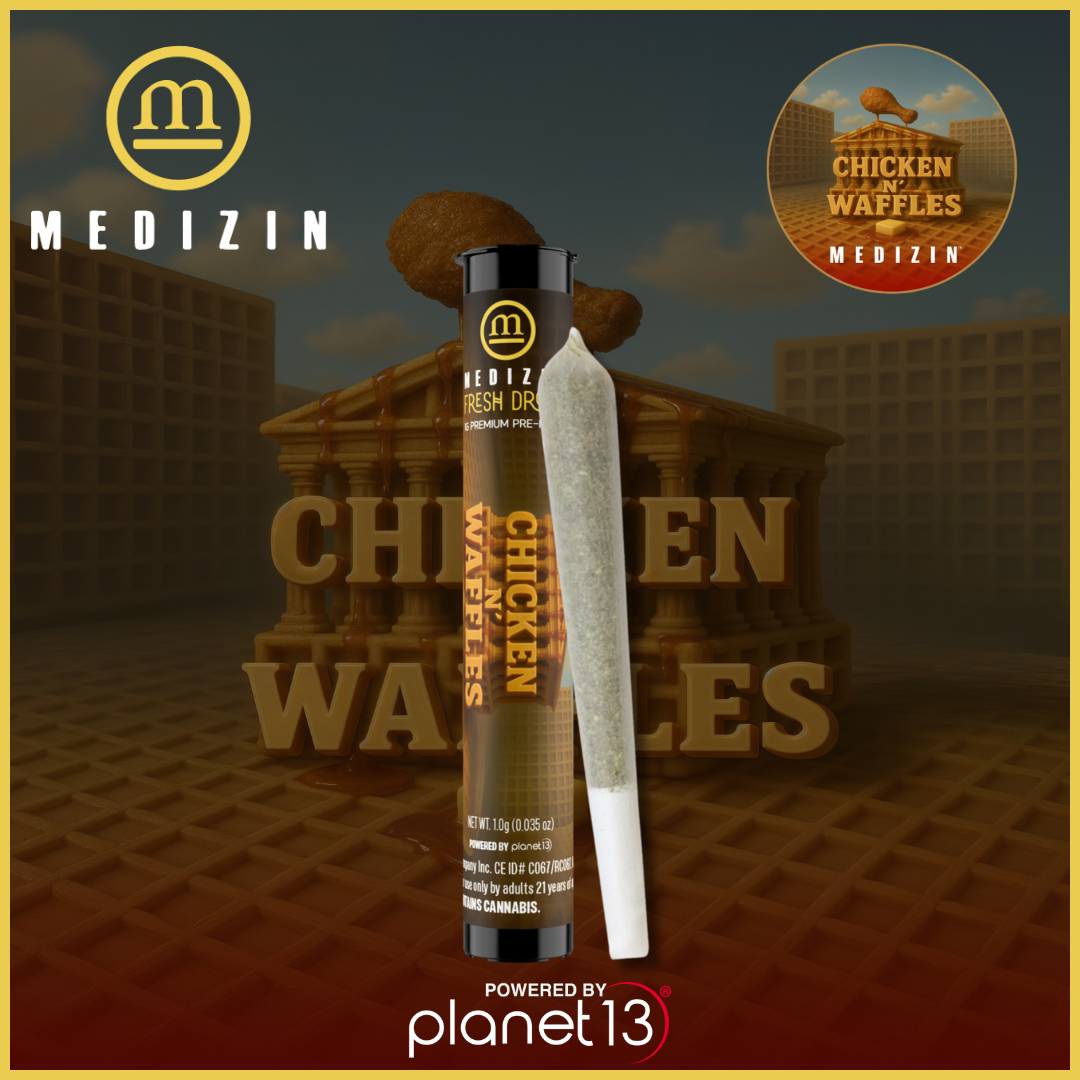 Photograph of product: Medizin FRESH Chicken N' Wafflez 1g Preroll