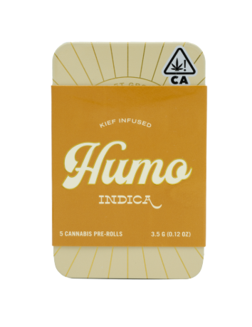 Photograph of product: Humo | Adios GMO | Kief Infused Preroll 5pk | 3.5g