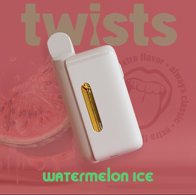 Photograph of product: Watermelon Ice Distillate Disposable Vape