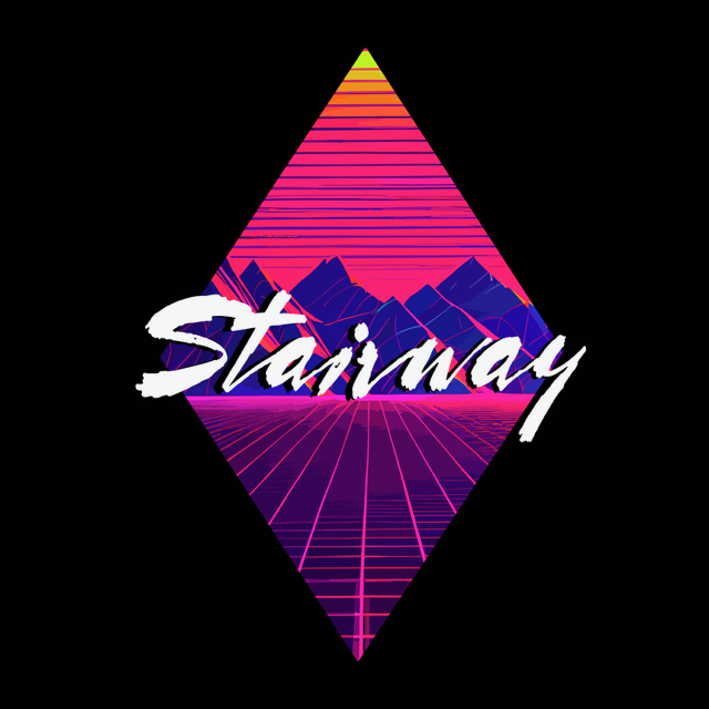 Photograph of product: 1980's Vaporwave Diamond Tee (XXXL)