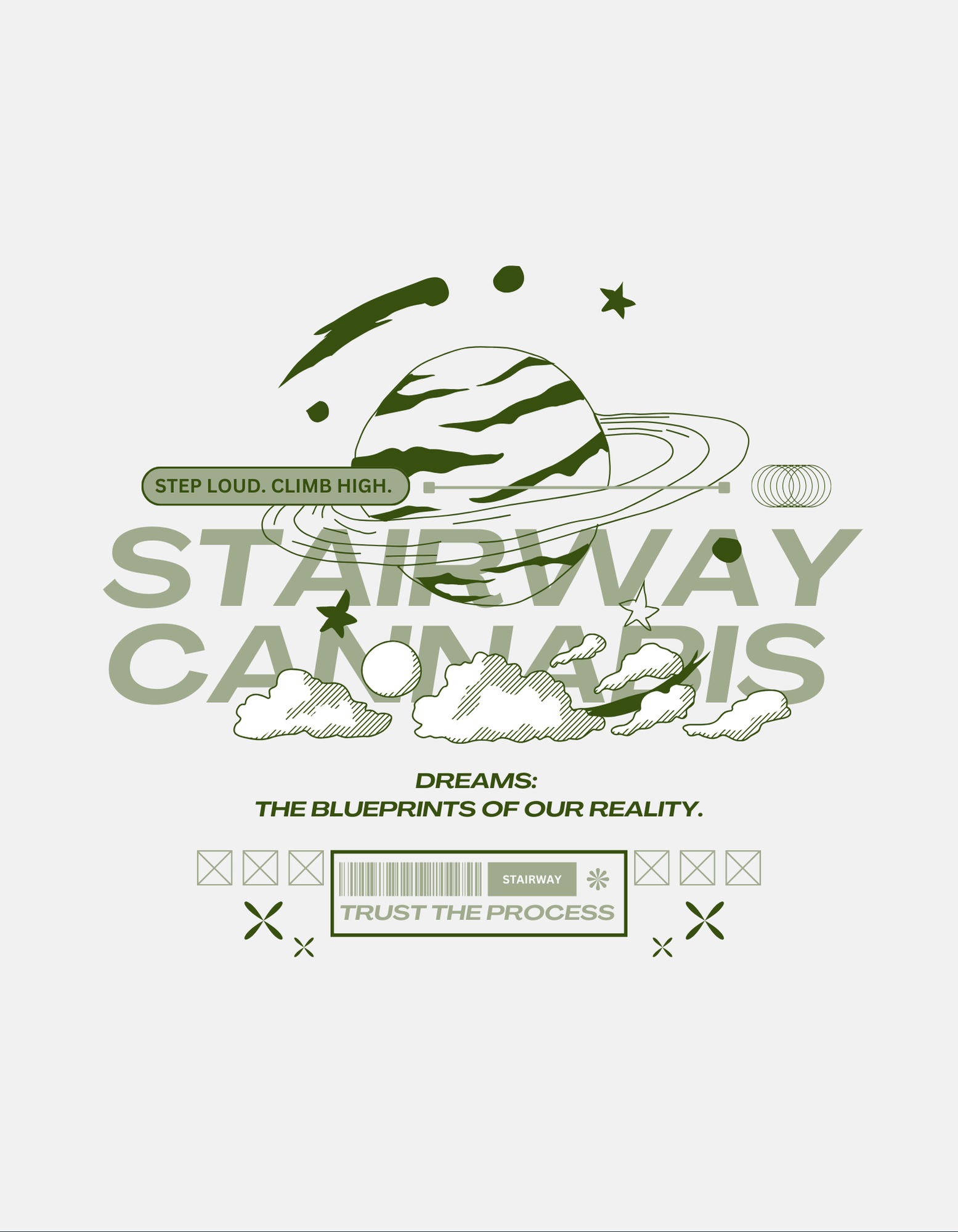 Photograph of product: Stairway Planet and Space Tee